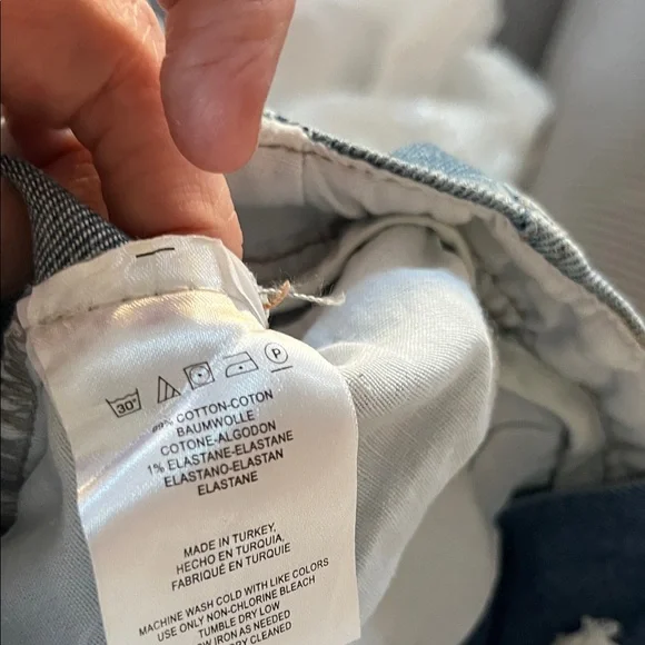 Free People Blue Distressed Mini Skirt - Picture 5 of 5